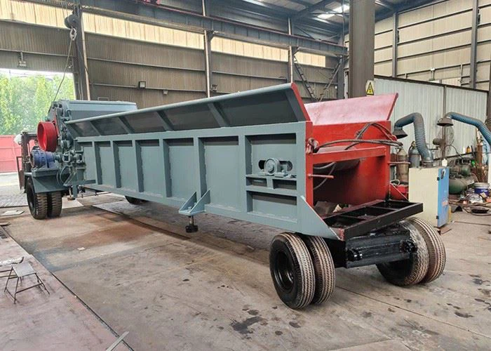 Multi Function Bamboo Crusher Wood Chipper Wheels With Diesel Engine