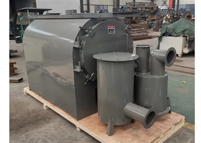 Industrijska vodoravna bambusova drvena kokosova ljuska riža ljuska ugljena ugljen ugljen ugljen peć